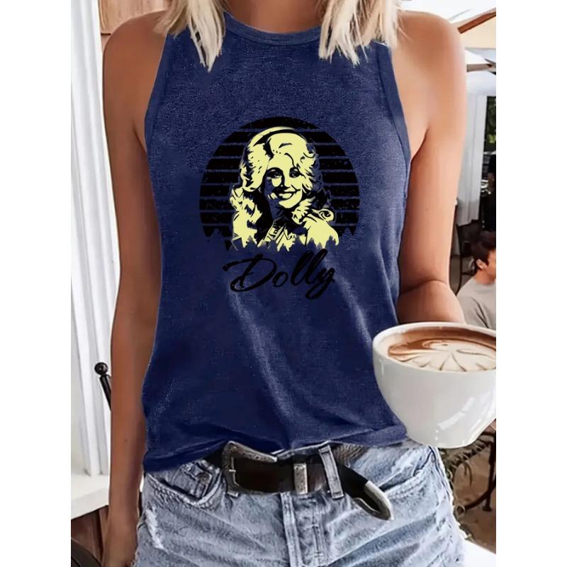 

Свободный Модный и Улыбающийся Жилет с Принтом для Девочек Женская Одежда XXL темно-синий