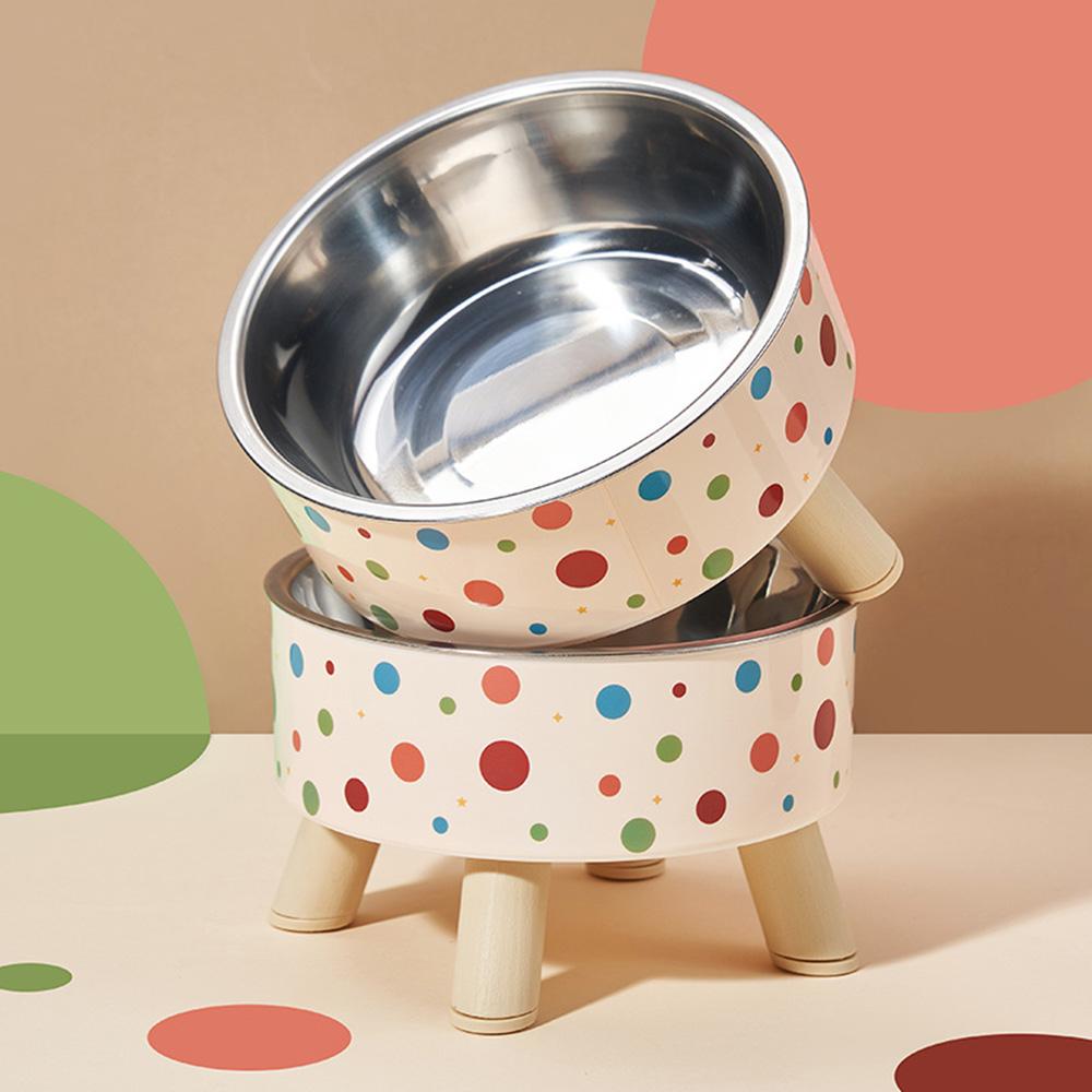 Cute Pet Food Bowl - Non-Slip & Anti-Tip Design, Detachable Feeding Dish for Cats & Dogs, Safe Durable