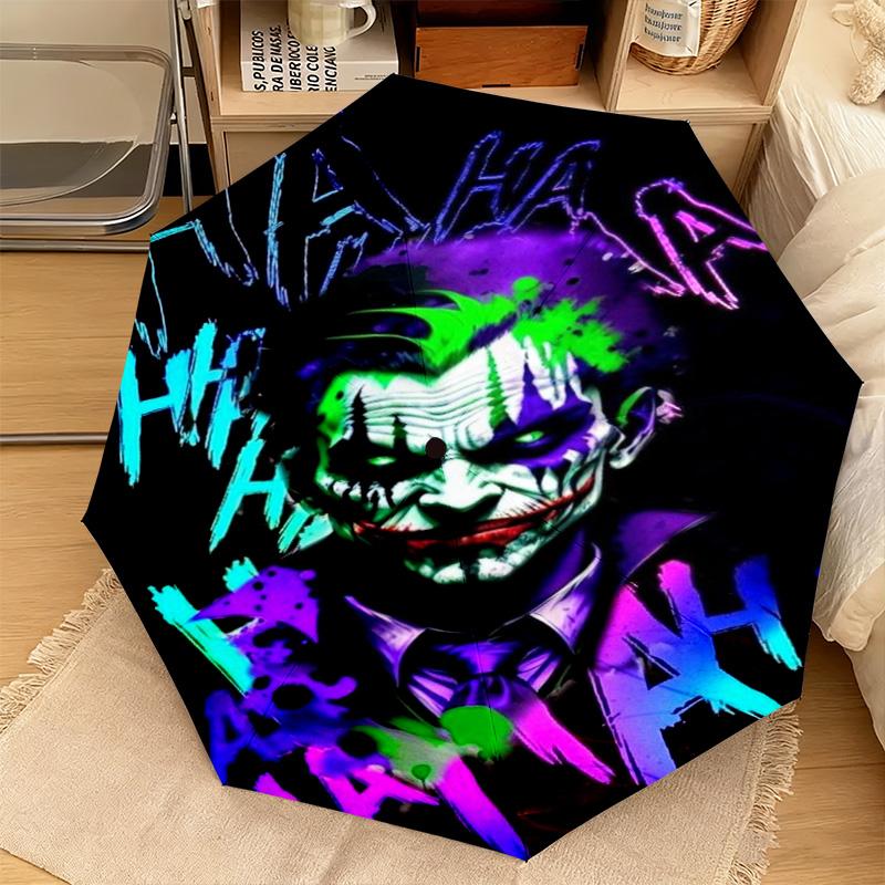 1PC Joker's Iconic Costume Automatic Umbrella - Suitable Travel Outdoor Portable Umbrella Birthday Gift Daily Essentials