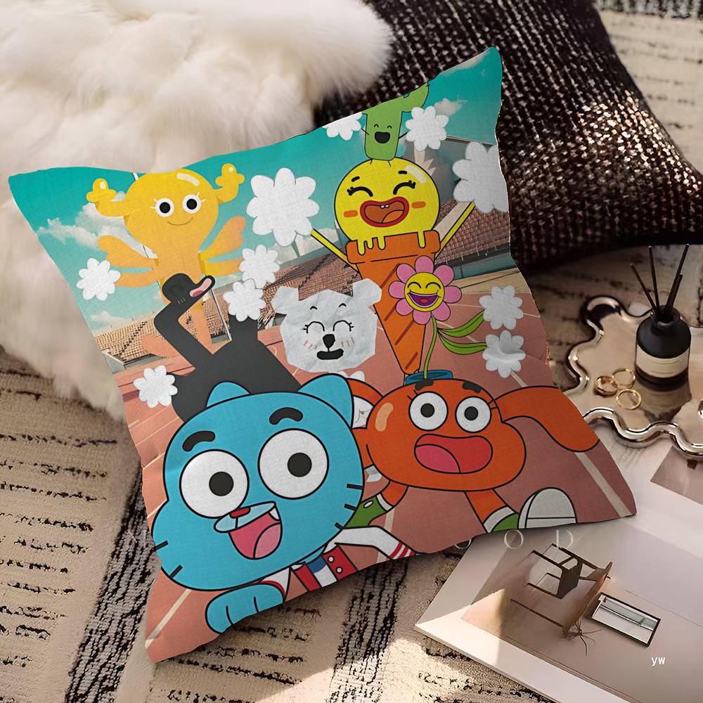 Cute A-Amazing W-World Of G-Gumball Maple Design Cushion Cover Happy Autumn Harvest Decor Holiday Decorati Pillow Cover
