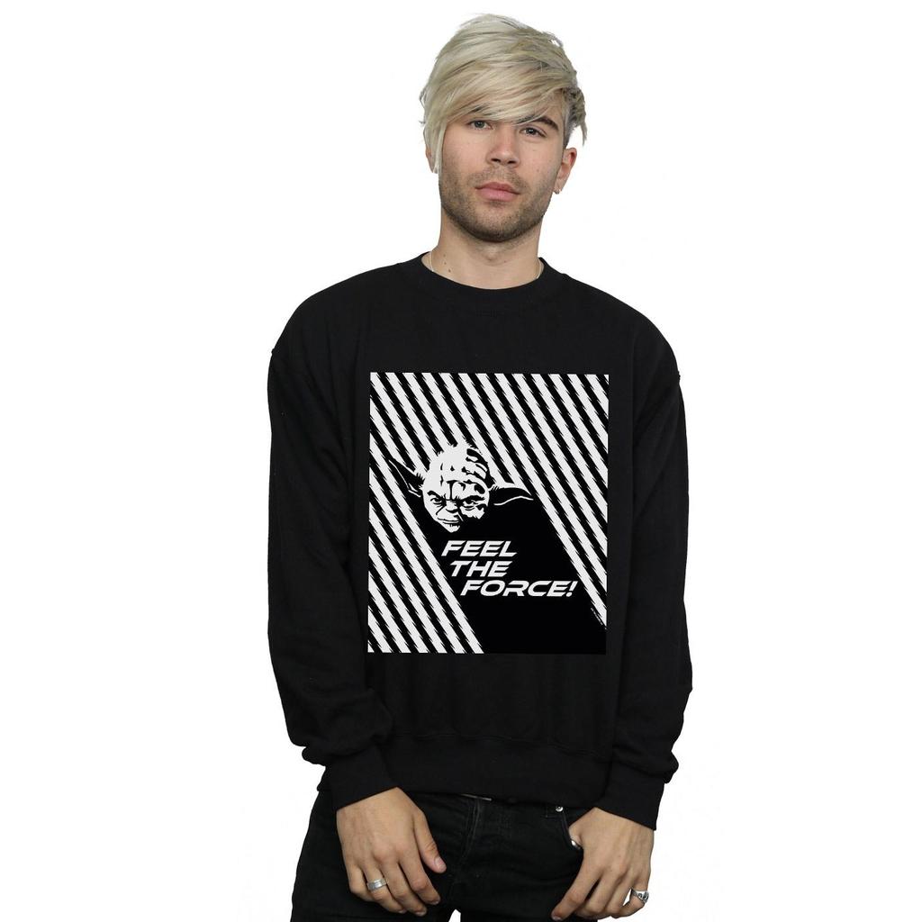 Star Wars Mens Yoda Feel The Force Sweatshirt