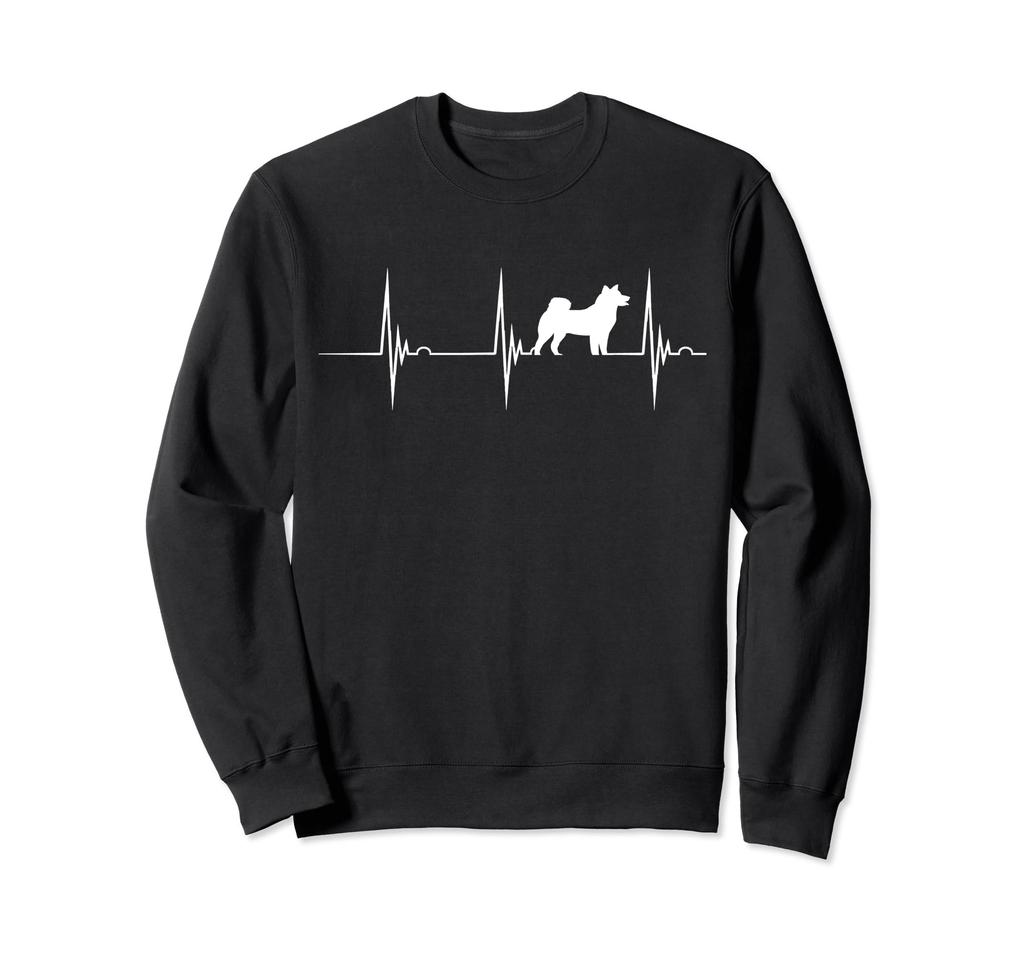 Akita Heartbeat EKG Pulse Akita Inu Lover Shiba Inu Puppy Trainer