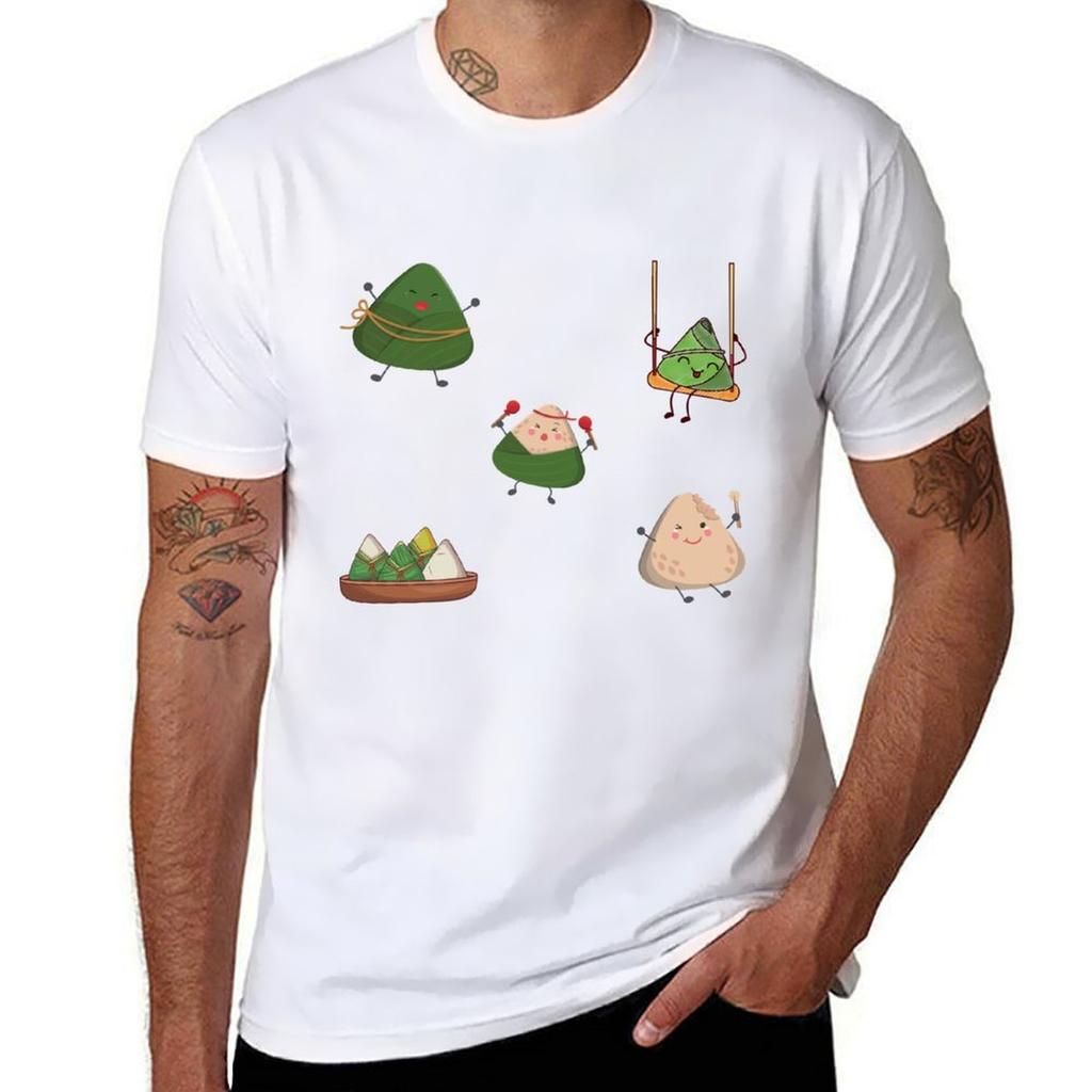 Zongzisticker Pack Tshirt Plus Size Simple Casual Top