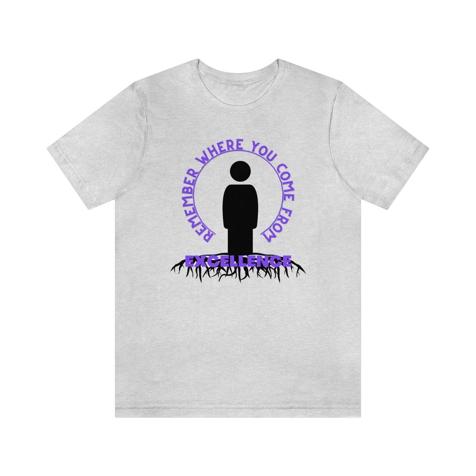 Remember Where You Come From; Jersey Short Sleeve Tee 4XL