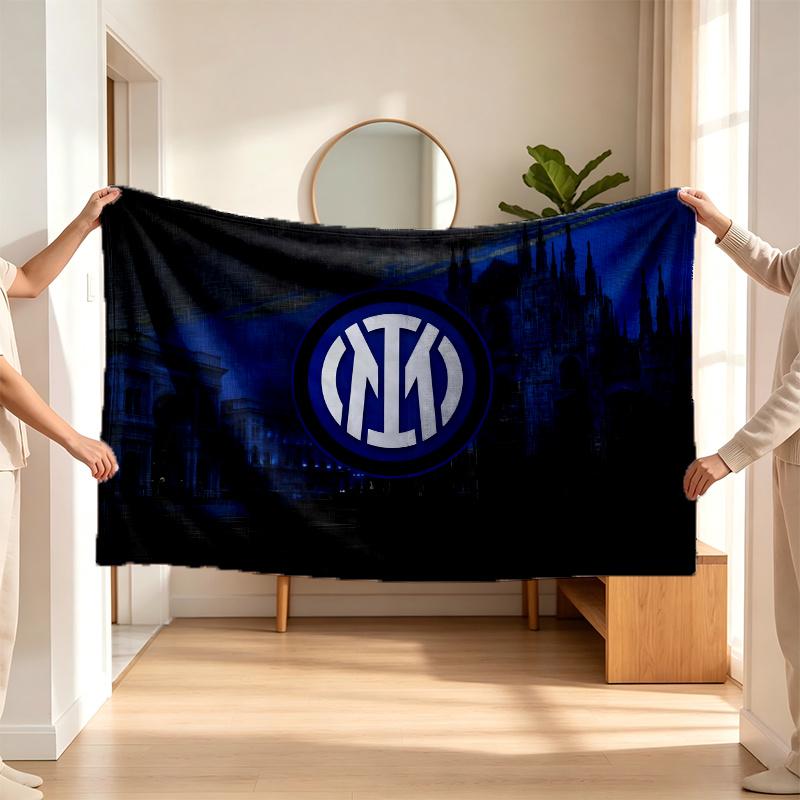 Inter Milan (1) Flanellteppe en myk aksent for soverommet og stuen og en koselig hjemmegave
