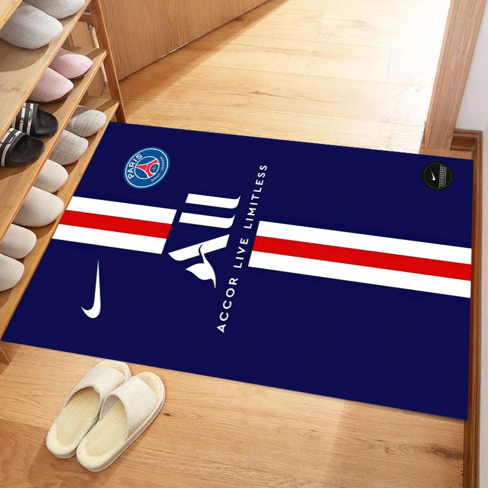 Paris Saint Germain Floor Mat Design For Entryway Dormitory Bedrooms Playrooms Antislip Carpet Anime Office Decor Birthdaychristmas Gift