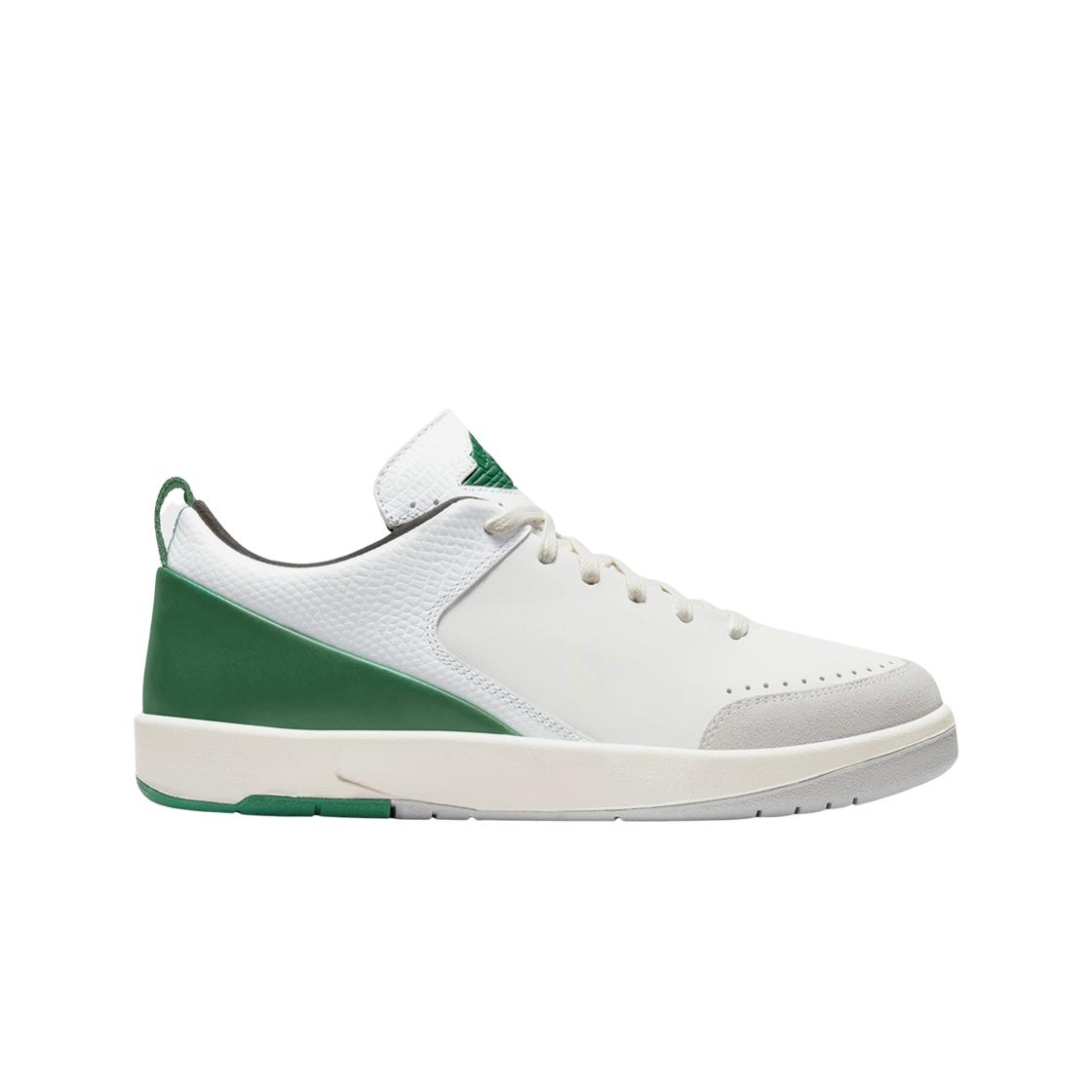 

Jordan 2 x Nina Abney Retro Low SE, белые и малахитовые женские кроссовки DQ0560-160