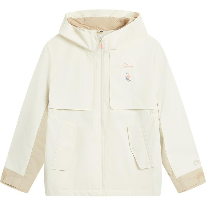 Li-Ning Girls  3-in-1 Plush-Lined Water-Repellent Sport Windbreaker Set 160