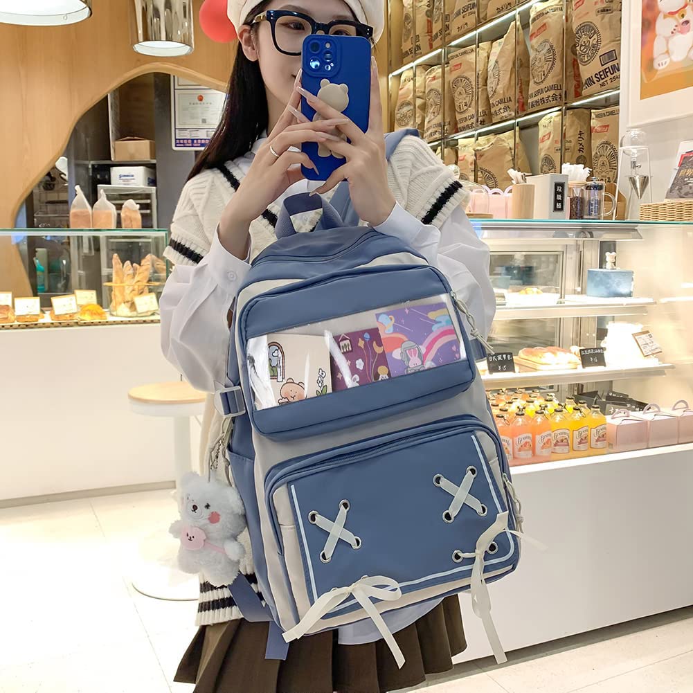 Large Korean PVC Town Commuting To Elementary School High School Black [ZESU] Women's Rucksack, Capacity, Rucksack, Bag, Backpack, Women's, School,