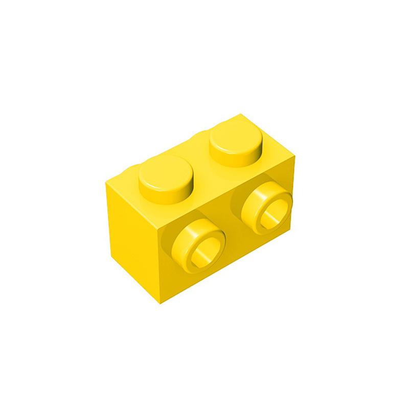 20pcs MOC Parts 52107 Block Modified 1 x 2 featuring Studs on 2 Sides Works With DIY Assmble Construction Blocks Particle Kid Toy Present
