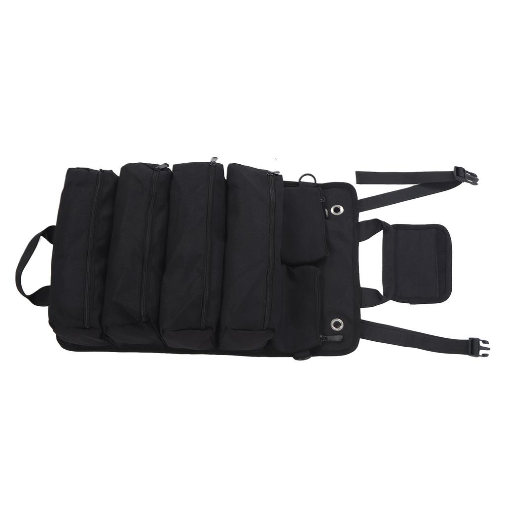 Roll Up Tool Bag Multipurpose Portable Tool Storage Bag Oxford Cloth Separate Pockets Tool Organizer for Gardening