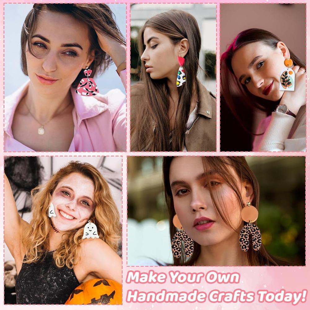 

Polymer Clay Earring Cutters For Halloween- 41Pcs Fall Pumpkin For Jewelry, , Cookie Cutter DIY Making Set