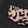 Women's Fashion Stand Collar Zipper Plush Jacket Leopard Print Stitching Loose Plush Sweater