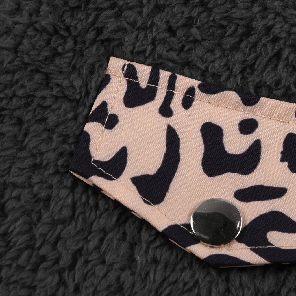 Women's Fashion Stand Collar Zipper Plush Jacket Leopard Print Stitching Loose Plush Sweater
