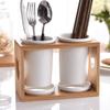 Ceramic Chopstick Holder Large Capacity Household Tableware Holder Anti-mildew Cutlery Storage Rack Party