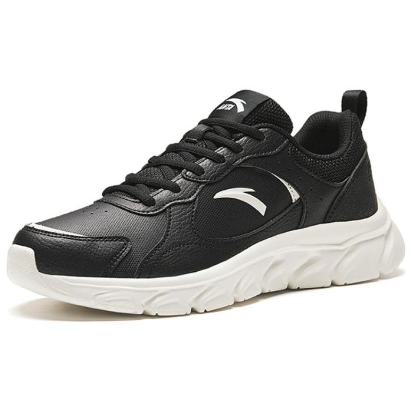 Anta Anti-Slip Wear-Resistant Low-Top Running Shoes Men's Black White Sneakers 912345580-6
