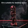 Skull Figurine Decor Triple Stacked Skulls Figurine, Spooky See Hear Speak No Evil Skeleton Head Three Wise Skeletons Statue Statue, 3D Printed Gothic