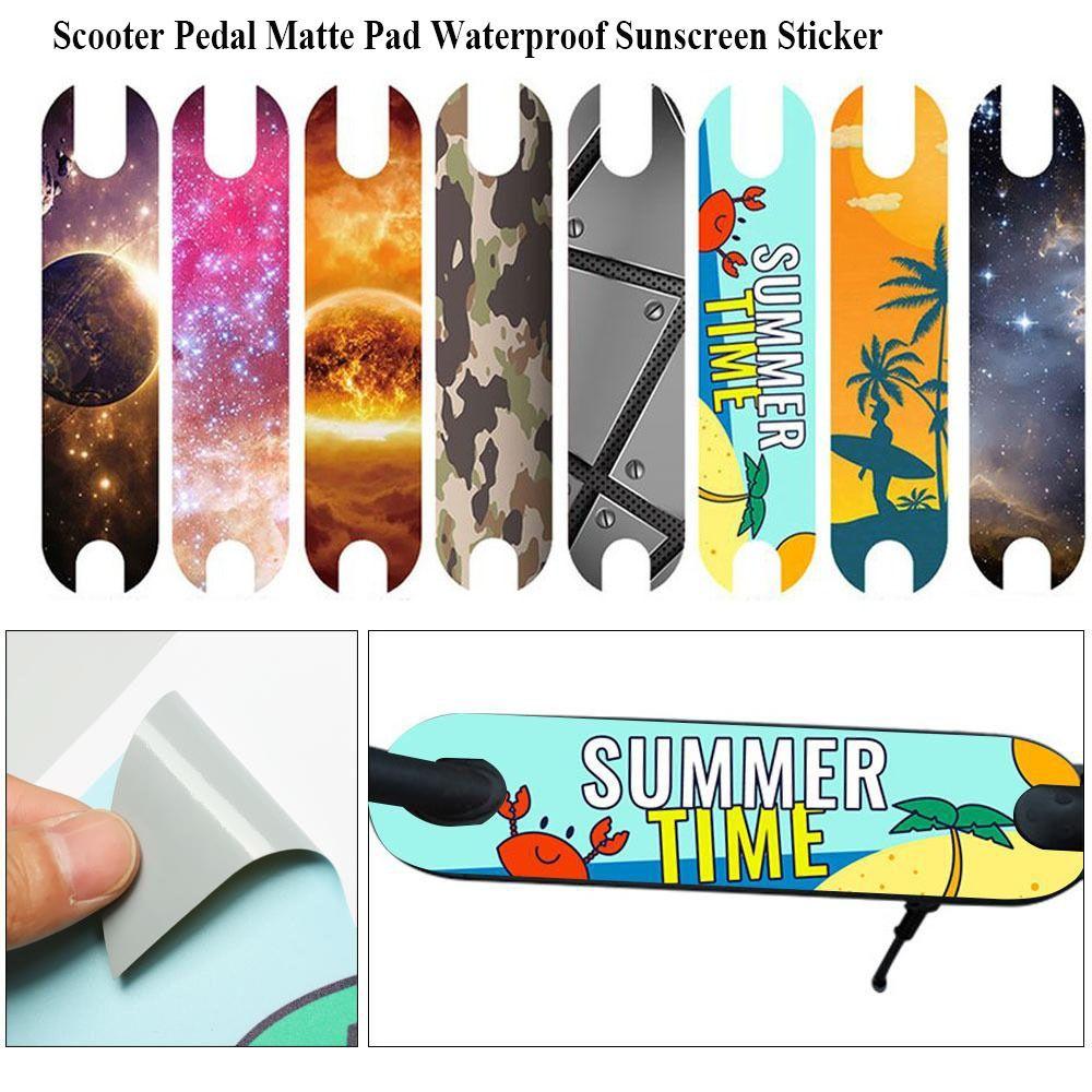 

Водостойкая солнцезащитная наклейка, матовая накладка, украшение, накладки на педали скутера, аксессуары для электрических скутеров