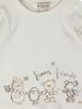Kanz baby long sleeve blouse in white