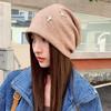 Polyester Slouchy Beanie Hat Star Decor Warm Earflap Hat Fall Winter Beanie Hat  Outdoor Activities