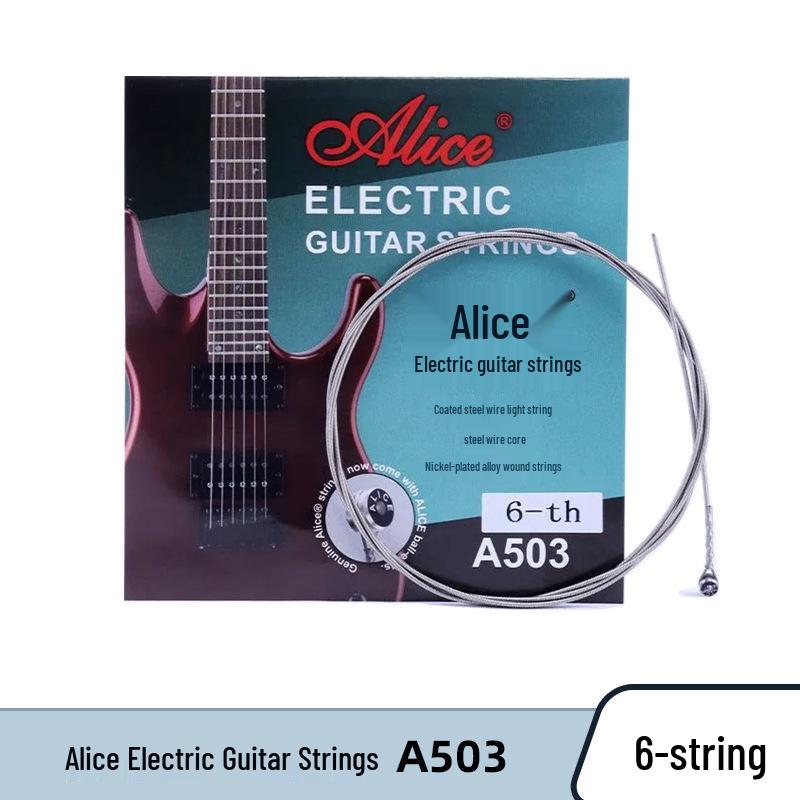 Alice A503/A506 Electric Guitar Strings, Single 1st-6th Strings