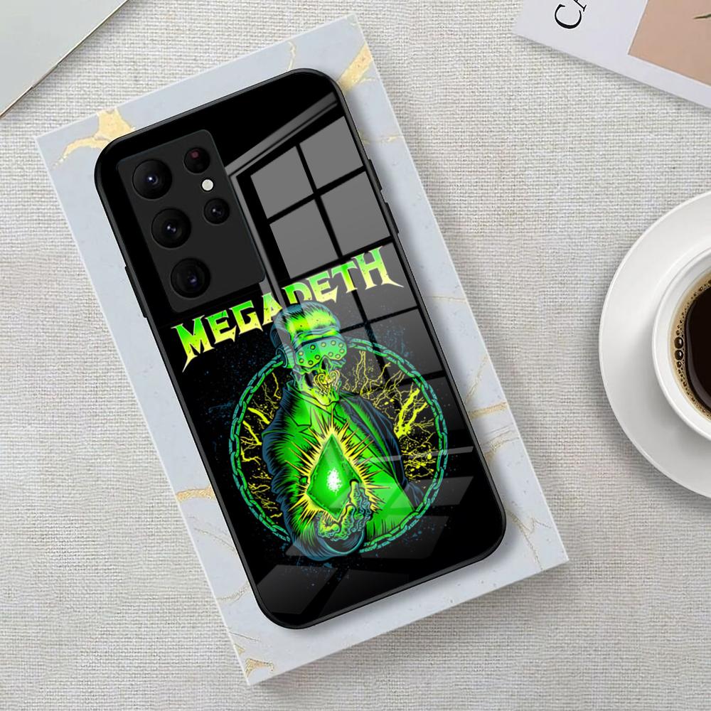 Band M-Megadeth Phone Case For Samsung S26 S25 Edge Ultra 23 22 21 20 Ultra Plus S24 Fe Glass Cover