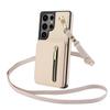 Crossbody Zipper Cards Solt Leather Case For Samsung Galaxy S25 Ultra S24 S23 S22 Plus A16 A26 A36 Kickstand Lanyard Purse Cover