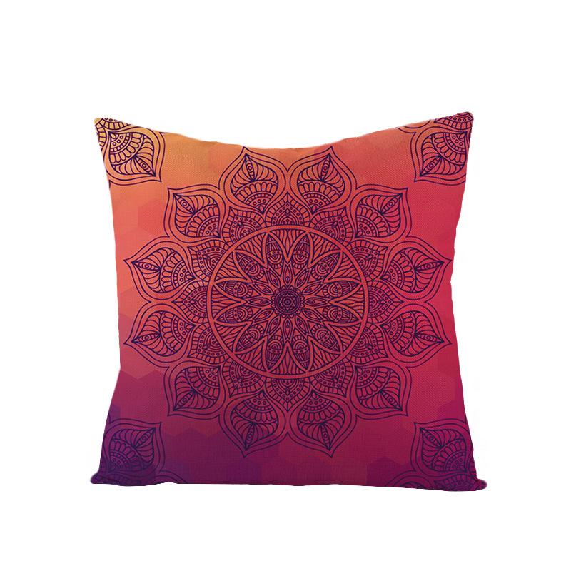 Bohemian Mandala Style Polyester Pillowcase Square Sofa Pillowcase Home