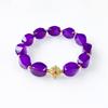 Qianjing Wanma Purple Agate Beaded Women's Bracelet - Custom DIY Twist Jewelry.