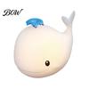 Dimmable Atmosphere Night Light Light, Silicone Touch with 30-Min Auto Timer, 7 Color Changing Multi RGB Rechargeable Kids Bedside Lamp, Cute