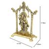 Metal Gold Plated Radha Krishna Idol Sculpture Statue Figurine Decorative Showpiece for Janmashtami Home Decoration Temple and Gift