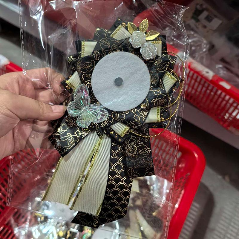 Bånd Cosplay Ita-vesker Rosett Beskyttelse Blomst Pins Holder Merkebase Tilbehørray Itabag Dekor