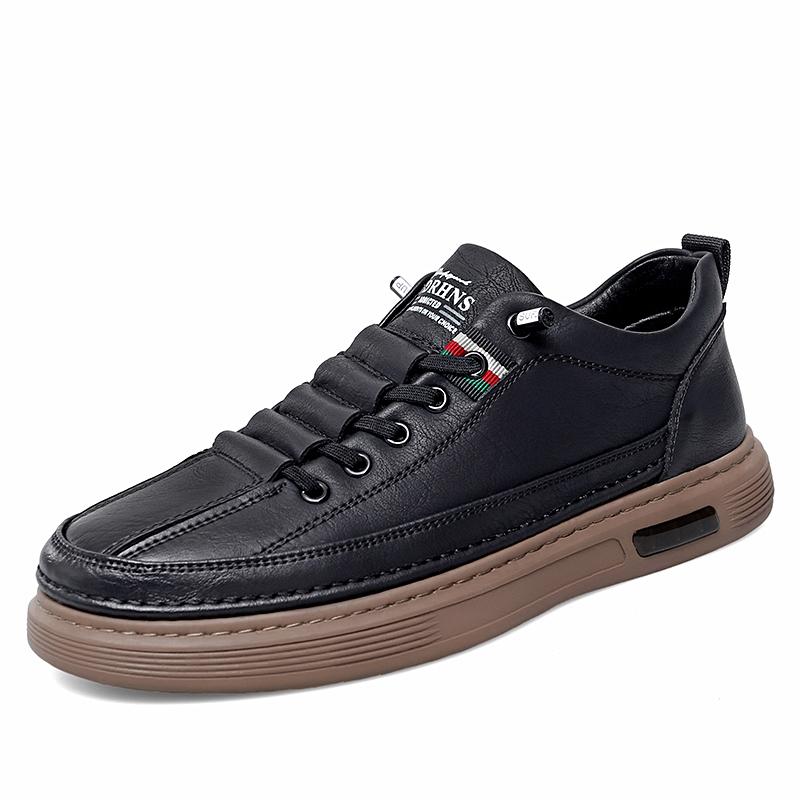 

Модная летняя итальянская повседневная обувь ручной работы Удобные деловые кожаные туфли на резинке Оксфордские туфли Повседневная обувь Модные кроссовки 44 чёрный