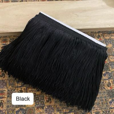 10 Yards 6 Zoll Fransenband Polyester DIY Bastelzubehör Spitzenband Einfarbig Quastenband Bekleidungsdekoration