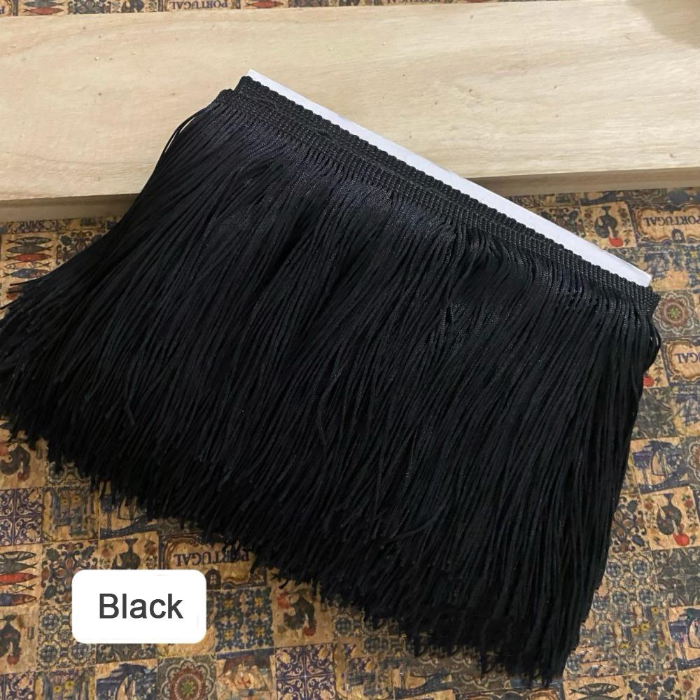 10 Yards Solid color Lace Trim Ribbon 6 Inches Tassel Trim Fringe Trim  Clothing Decor