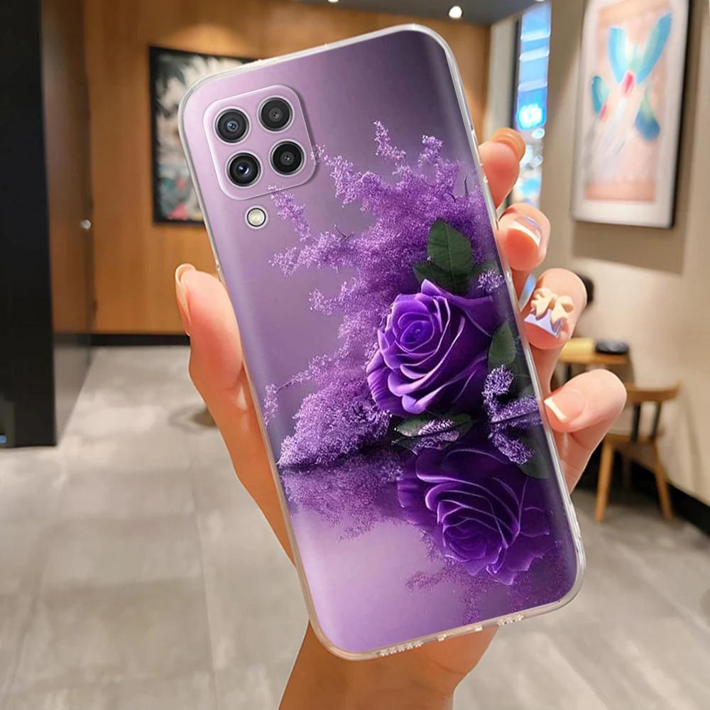 Phone Case for Samsung A12 Cases Fashion Butterfly Soft Clear Silicone Back Cover For Galaxy A12 4G 5G Funda Protection Bumper