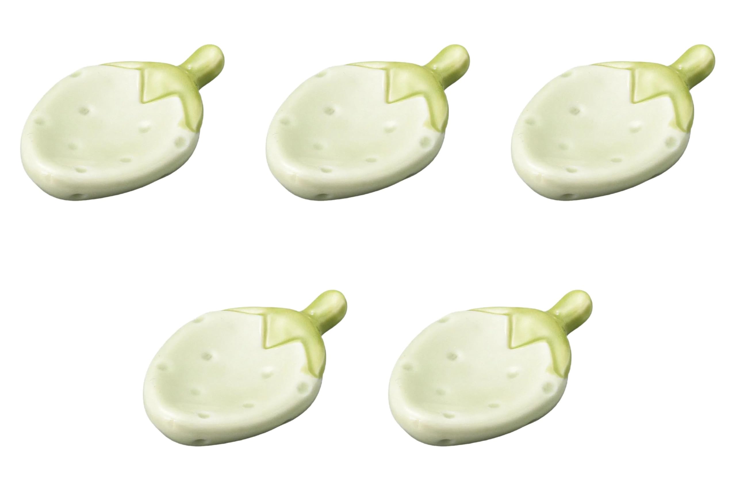 

Набор из 5 подставок для палочек для еды «Клубника Зеленая» x Подставки для палочек для еды Setomonohonpo [5.2 3 см] зелёный