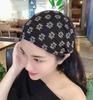 Floral Pattern Knit Headband Stretchy Hair Wrap Soft Fabric Wide Band for Women and Girls Suitable for Various Hairstyles and Daily Use