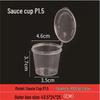 Disposable Condiment Containers with Lids