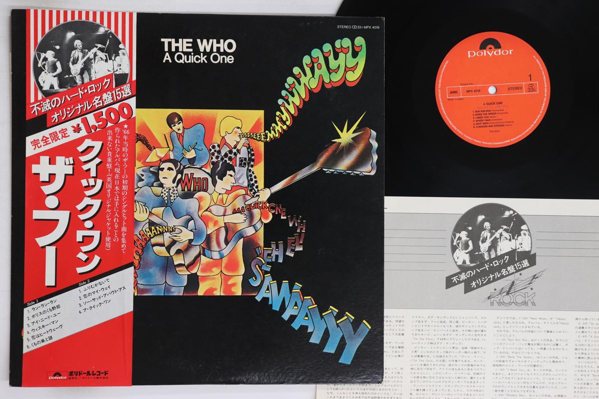 

LP Record WHO - A Quick One MPX4018 POLYDOR 1980 Japan Obi Rock Used
