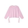 Emerald Checkered Casual Crew Neck Sweatshirt Women Sweatshirt Romantic-Pink F11W414219F-PK
