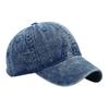 Solid Color Light Board Soft Top Denim Baseball Cap Washed Cotton Men's and Women's Street Outdoor Sunscreen Cap