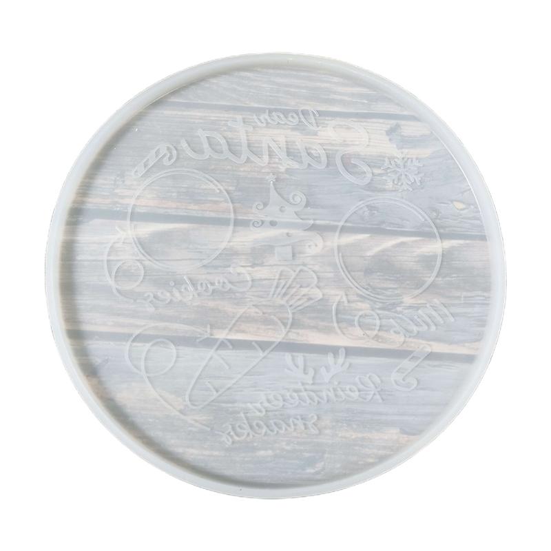 

Christmas Tray Epoxy Resin Mold Fruit Snacks Serving Plate Silicone Mould