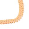 Choker Leaf Design Collar Chain Alloy Punk Women Choker Necklace Jewelry for Party