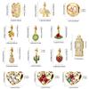 925 Silver Plated Cute Love Heart Firefly Golden Series Charms Bead For DIY Bracelet Necklace Making High Quality Jewelry Gift