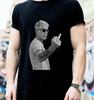 ANTHONY BOURDAIN GEEFT DE VINGER ZWART T-shirt Maat S-5XL Unisex T-shirt