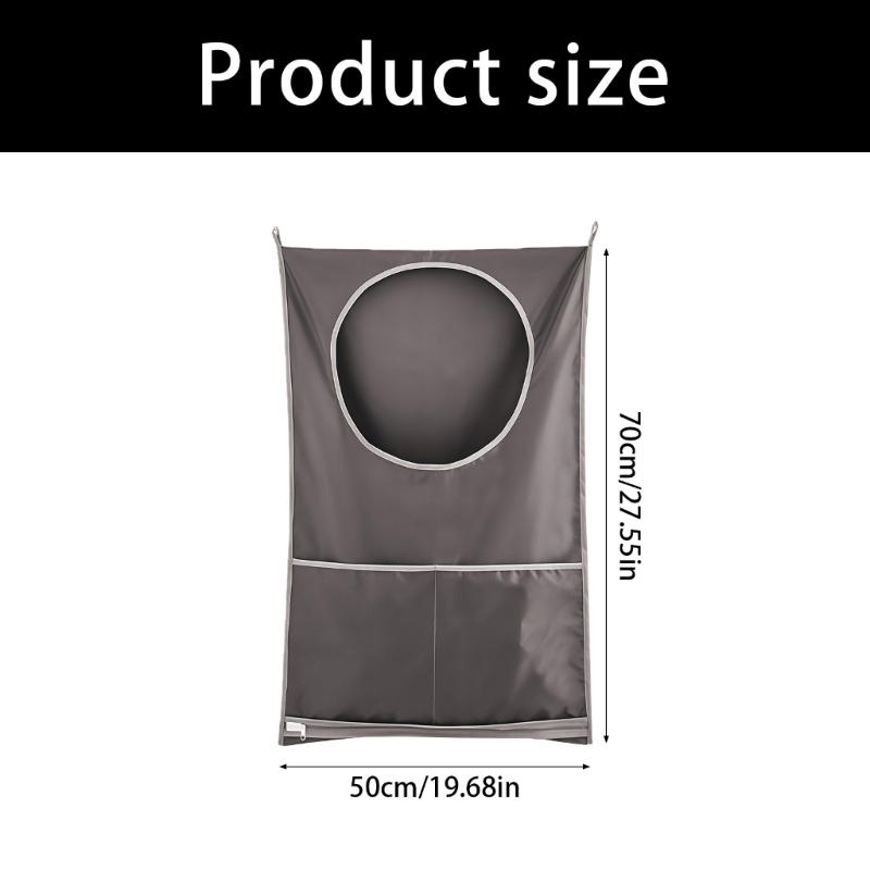 Space Saving Door or Wall Mounted Storage Bag for Organizing Bathroom Laundry Oxford Fabric Construction Organizers