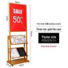 3-Tier Gold Advertising Display Stand
