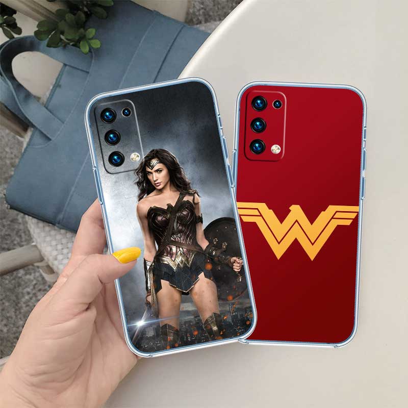 RE64 Wonder Woman Transparent Phone Case for Motorola Moto G7 G8 G9 G84 G85 G73 G24 G15 Z2 Play Power Plus