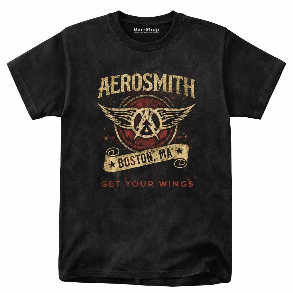 Aerosmith Stars Boston MA T-Shirt | Classic Rock Band Tee - Unisex tshirt S-4XL XXXXL